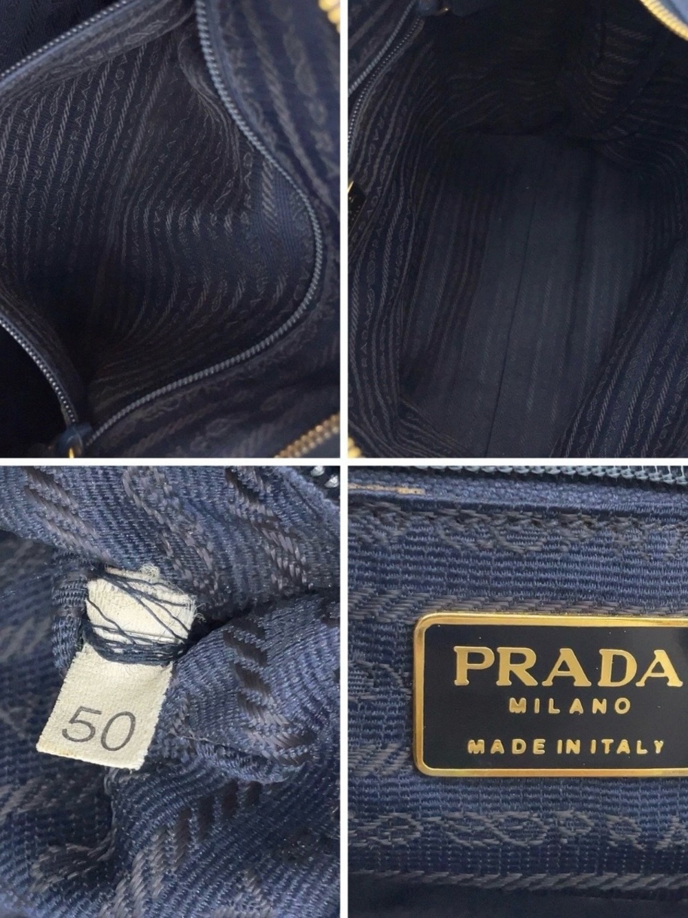 Prada Plate Quilted Tessuto/Navy
Nylon Chain Shoulder Bag - Picture 9 of 10